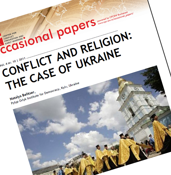 nr.10 / vol. 4 – Conflict And Religion: The Case Of Ukraine